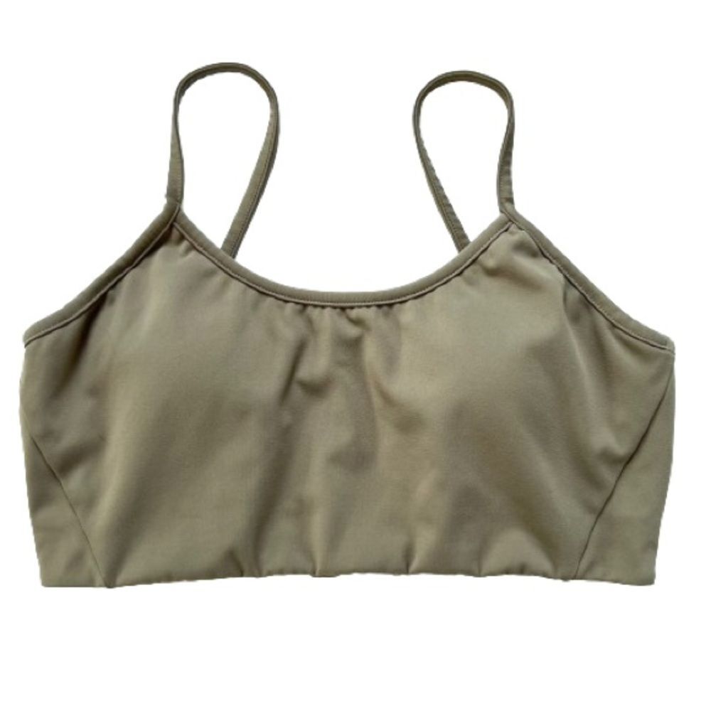 Fundamental Coast Bralette Camisole Tank Sports Bra Olive Green Size Large